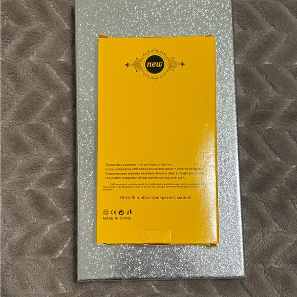 iPhone X and iPhone Xs Bright Orange Hippie Phone Case with Kick Stand - Picture 7 of 9